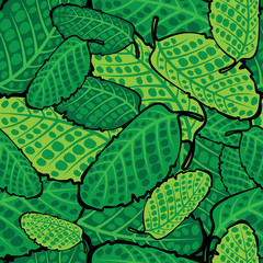 green leaves of seamless pattern - 59413251