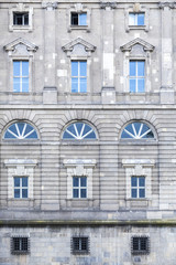 window and wall pattern of an old building