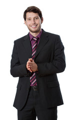 Businessman clapping