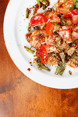 meat with vegetables