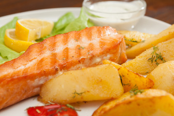 salmon steak