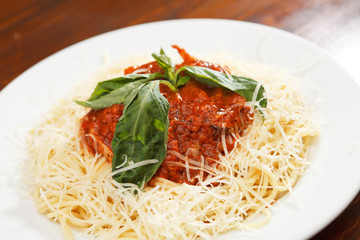 Pasta with meat sauce