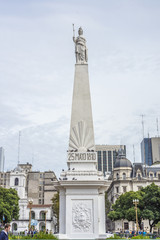 The Piramide de Mayo in Buenos Aires, Argentina.