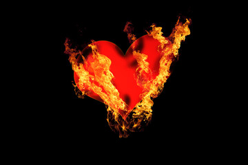 Brennendes Herz