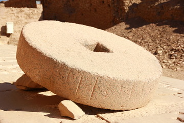 Fototapeta premium ancient wheel at Karnak temple