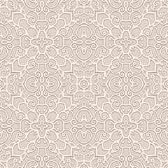 Abstract seamless beige pattern