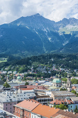 General view of Innsbruck in western Austria.