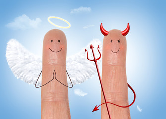 angel and devil - happyfinger