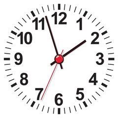 Clock face. Vector illustration