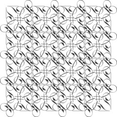 Monochrome seamless pattern