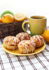 Lemon poppy seed muffins
