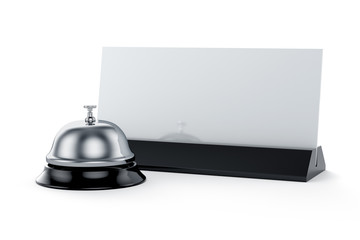 Reception bell with card