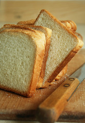 Delicious sliced bread