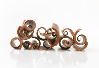 Chocolate curls