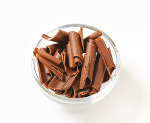 Chocolate curls