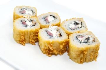 delicious seafood sushi at a Japanese restaurant