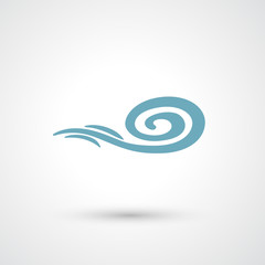Naklejka premium wind icon vector