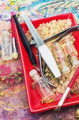 natural cosmetics and spa procedures