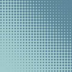 Halftone grey and blue diagonal background.