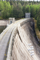 Loch Laggan dam, Highlands, Scotland