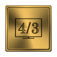 4 3 TV icon