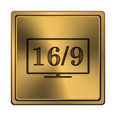 16 9 TV icon