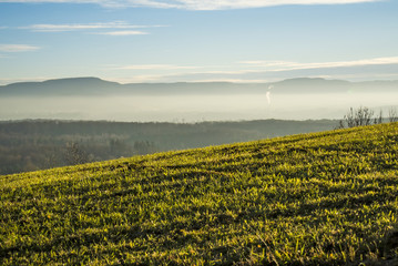 Schwäbische Alb im Nebel