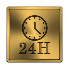 24H clock icon