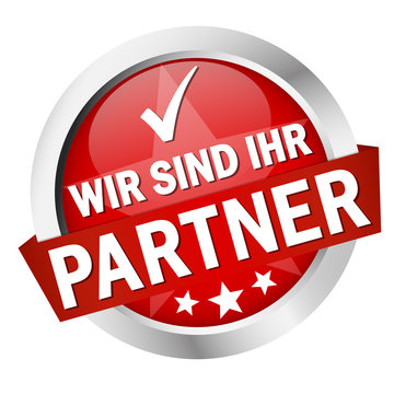 Button mit Banner " WIR SIND IHR PARTNER "
