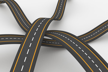 Naklejka premium Bumpy road background