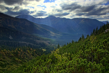 Landscape of Tatras mountain in Poland