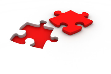 jigsaw puzzle with missing piece