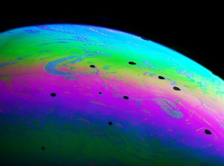 Abstract planet colorful background close up