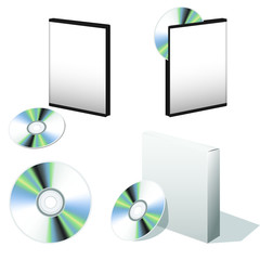 box for DVD with a disk