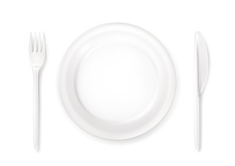 Dinner place setting, vector