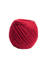 Thread knitting on a white background