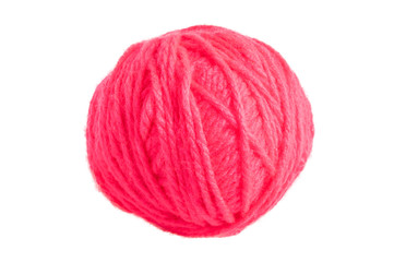 Thread knitting on a white background