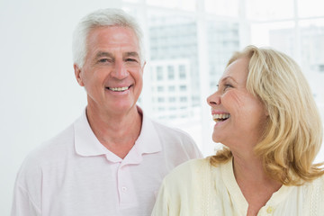 Happy senior couple at home