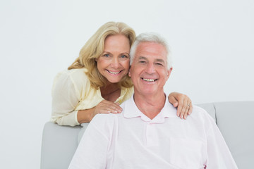 Portrait of a senior couple at home