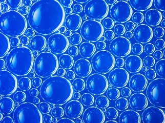 Cell structure abstract blue background