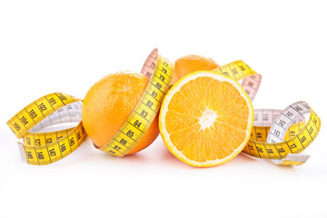 orange and measuring tape