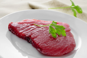 raw tuna steak