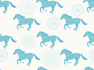 0211 - horse seamless 4