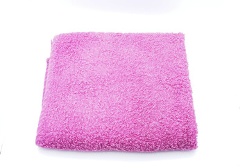 Towel on a white background