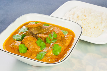 Indian Chicken Curry with Rice