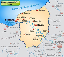 Haute-Normandie als Übersichtskarte