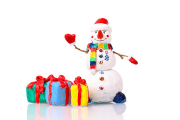 Cute snowman figurine