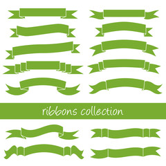 Obraz premium green ribbons