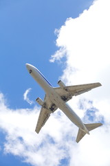 Airplane in the sky - Passenger Airliner   aircraft