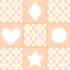 patchwork pattern of geometric shapes